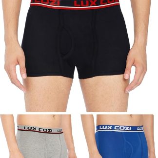Lux Cozi Men's Cotton Bigshot Trunk - Pack of 3